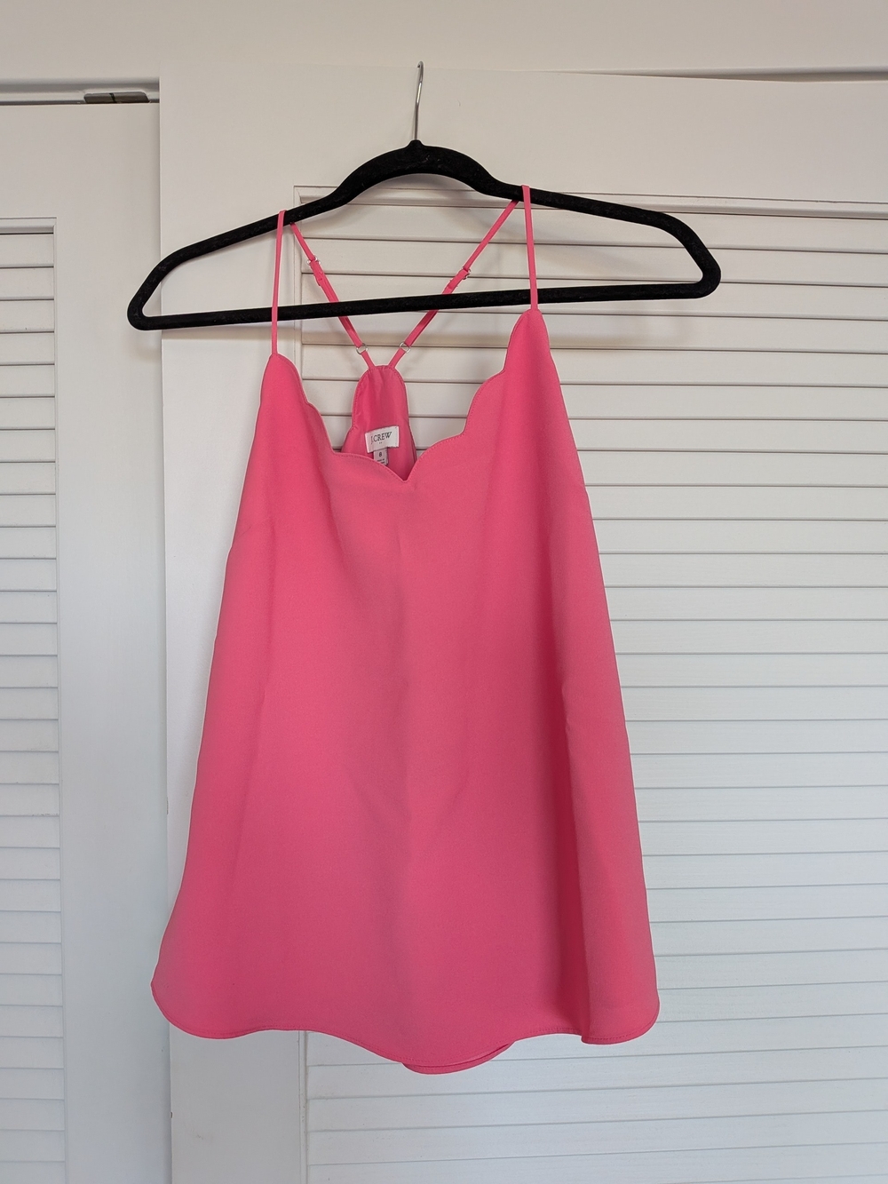 J. Crew Pink Scalloped Camisole